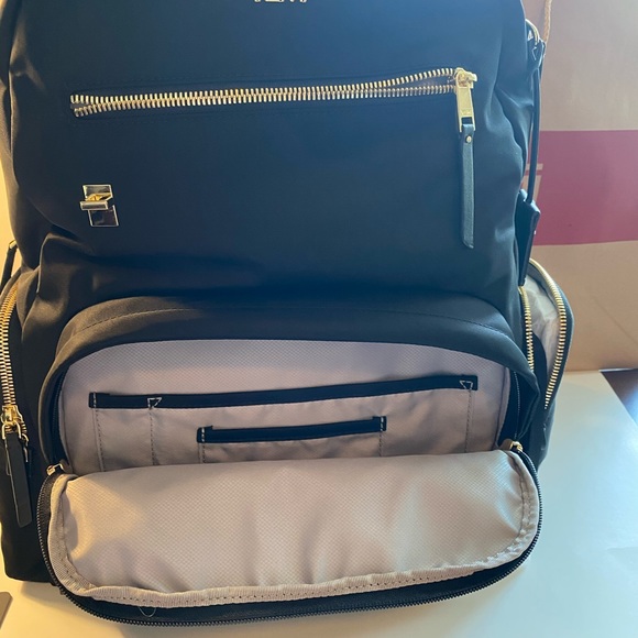 Tumi Black Backpack with Gold Hardware main image 5